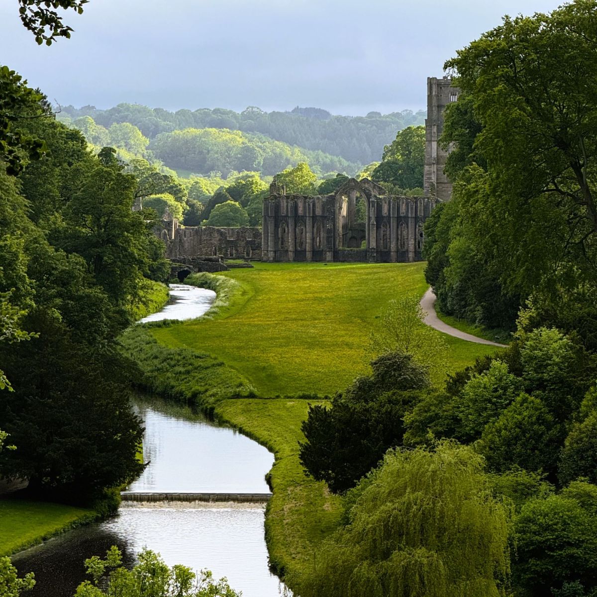 Byland Abbey ruins in Yorkshire
