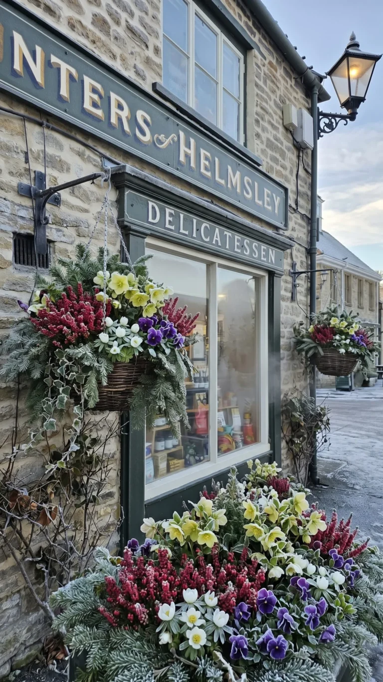 Hemsley delicatessen exterior flowers